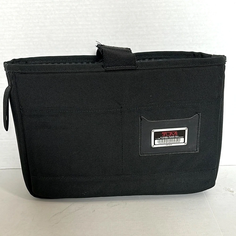 Tumi Padded Laptop Sleeve Insert Bag Black EUC